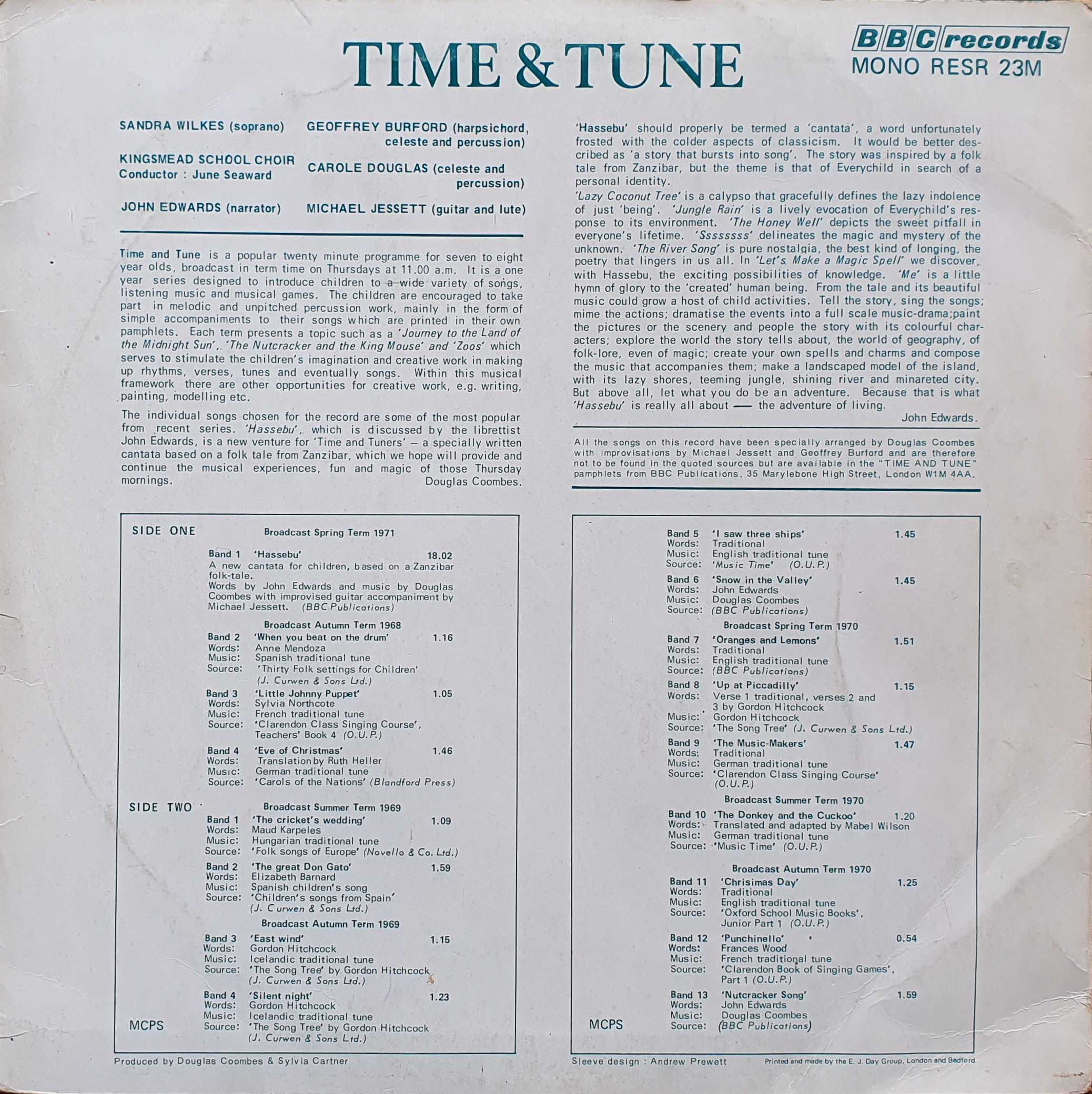 Picture of RESR 23 Time and tune  by artist Various from the BBC records and Tapes library